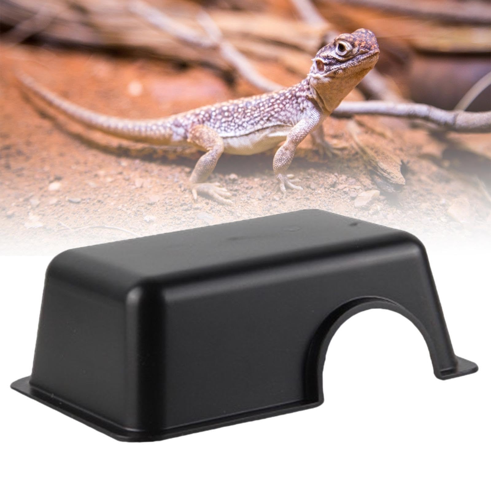 Amazon | petsola 爬虫類 シェルター レオパ トンネル ウェット